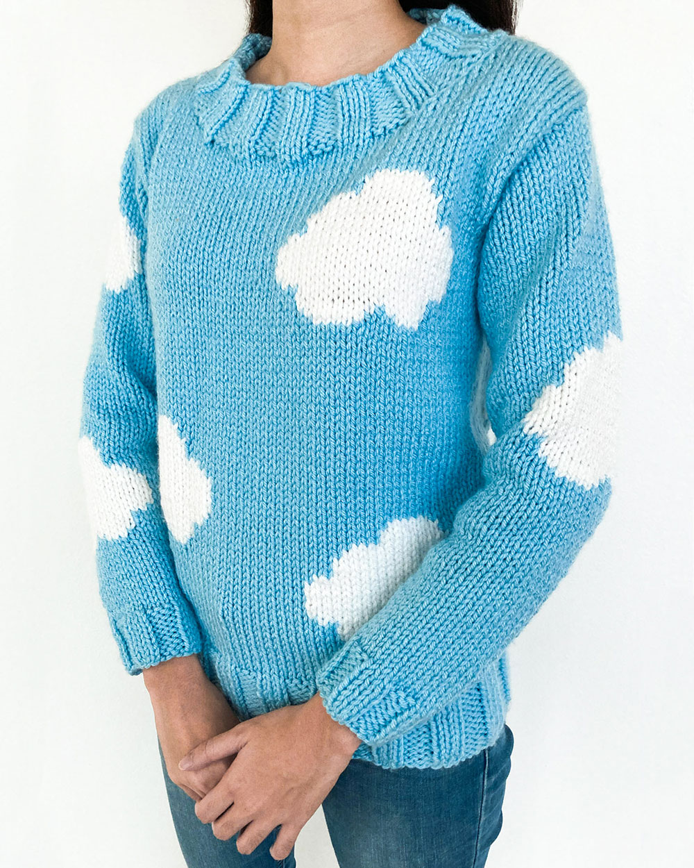 Unisex Knitted Cloud Sweater - Inspire Uplift